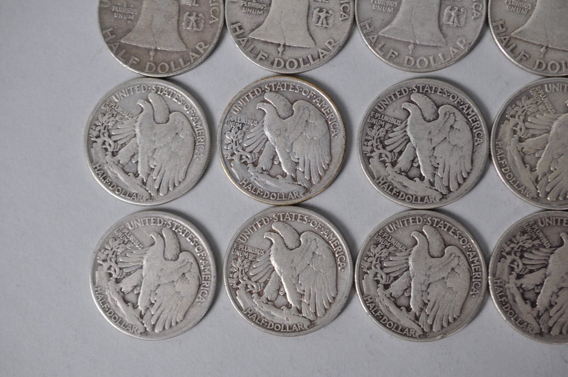 Various Dates US Silver Half Dollars, photo 10 of 11