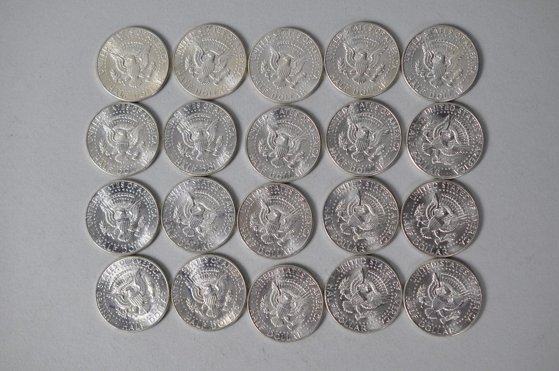 1964 US Silver Half Dollars, photo 7 of 11