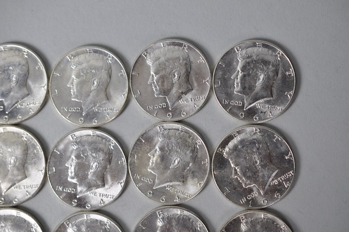 1964 US Silver Half Dollars, photo 4 of 11