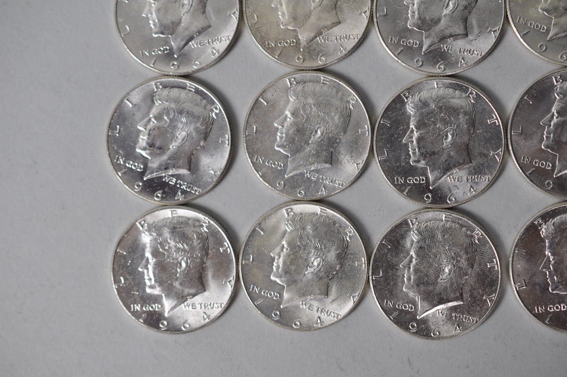 1964 US Silver Half Dollars, photo 5 of 11