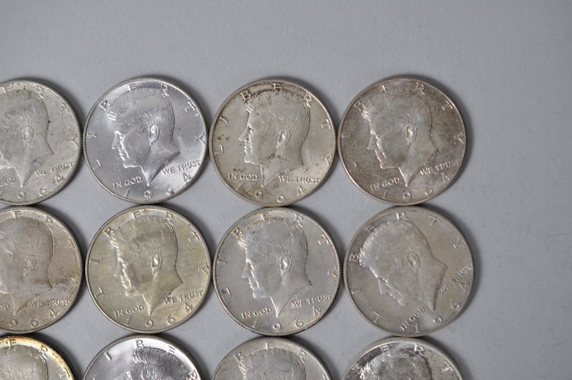 1964 US Silver Half Dollars, photo 3 of 10