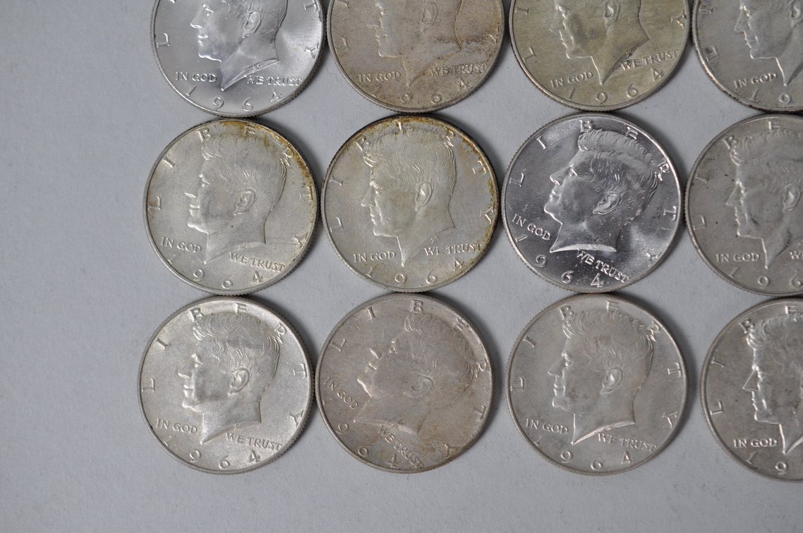 1964 US Silver Half Dollars, photo 4 of 10