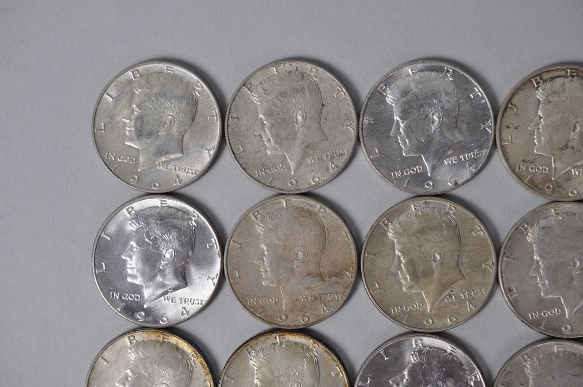 1964 US Silver Half Dollars, photo 2 of 10