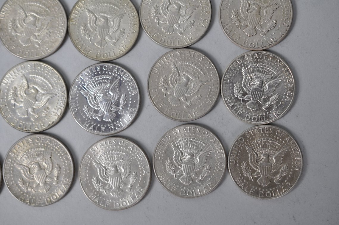 1964 US Silver Half Dollars, photo 10 of 10