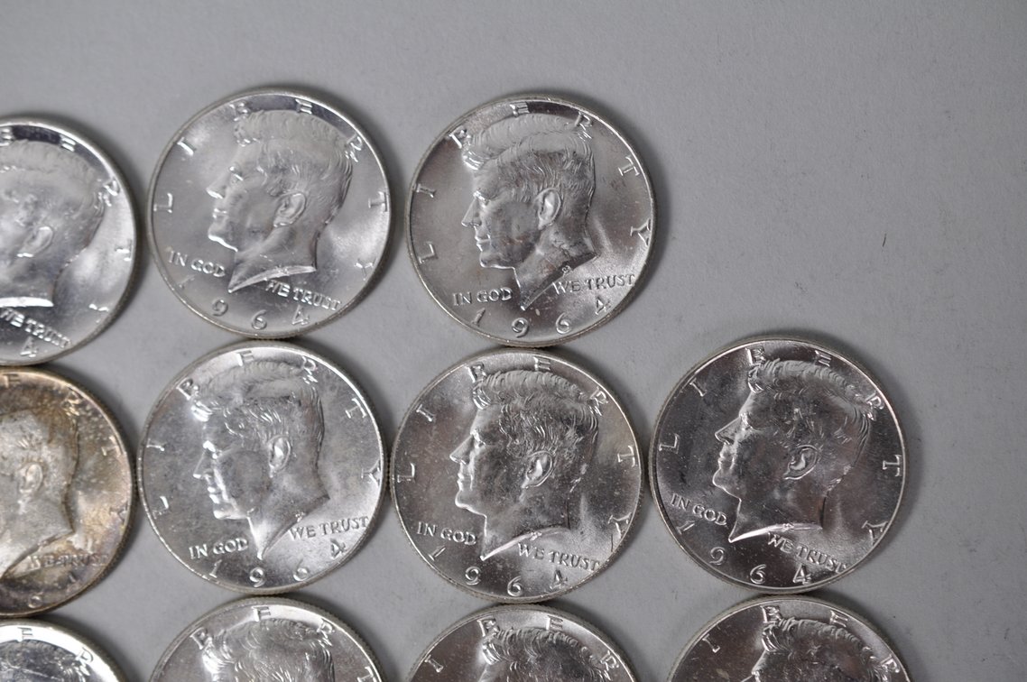 1964 US Silver Half Dollars, photo 4 of 11