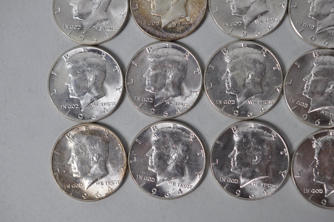 1964 US Silver Half Dollars, photo 5 of 11