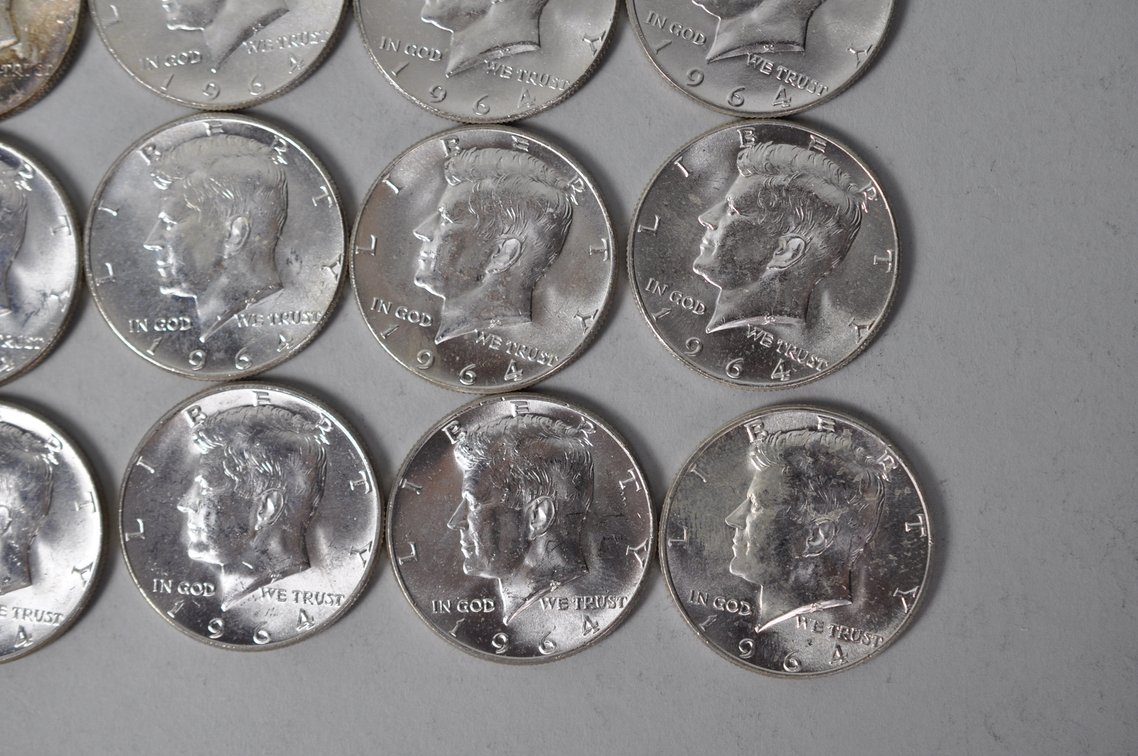 1964 US Silver Half Dollars, photo 6 of 11