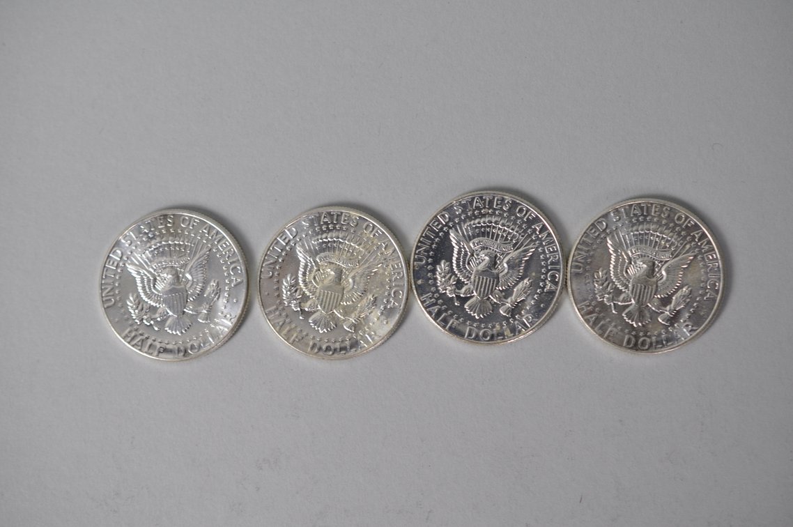 1964 US Silver Half Dollars, photo 4 of 7