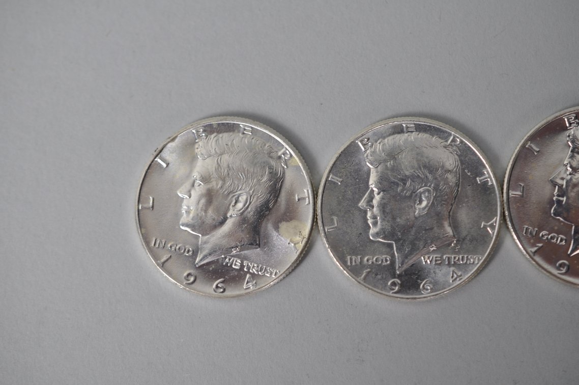 1964 US Silver Half Dollars, photo 2 of 7