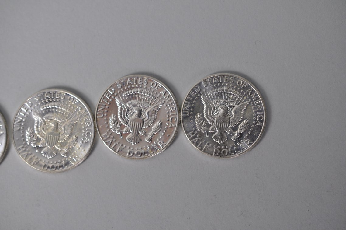1964 US Silver Half Dollars, photo 6 of 7