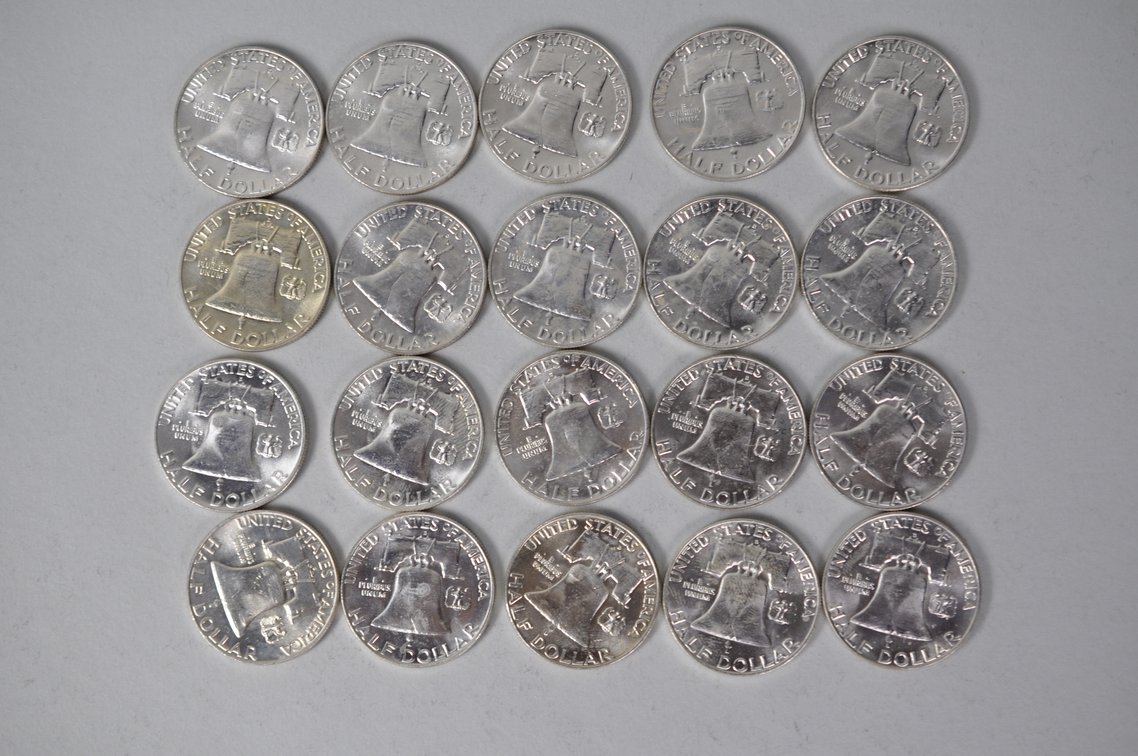 1958 US Silver Half Dollars, photo 7 of 12