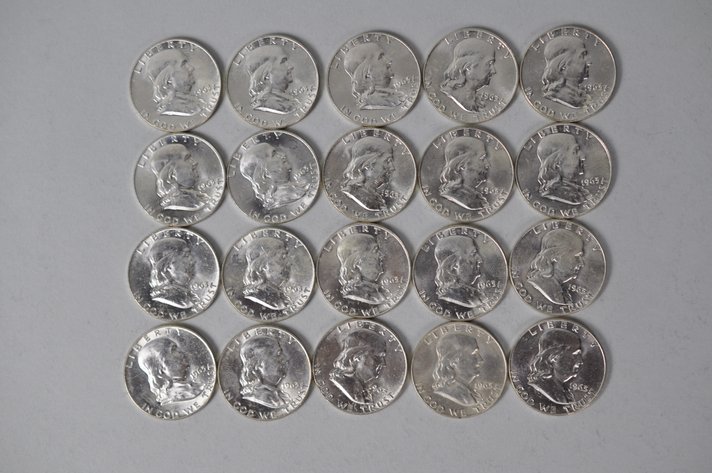 1963 US Silver Half Dollars
