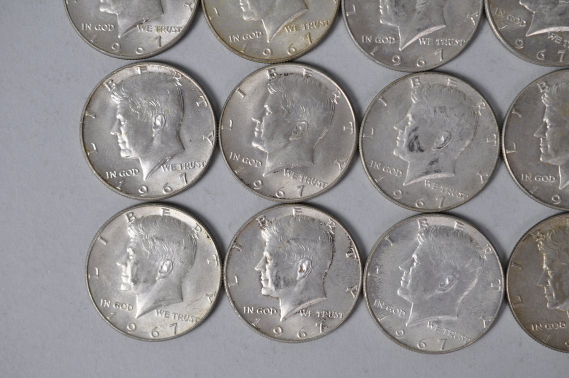 1967 US 40 Percent Silver Half Dollars, photo 4 of 10