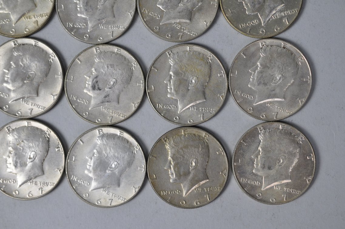 1967 US 40 Percent Silver Half Dollars, photo 5 of 10