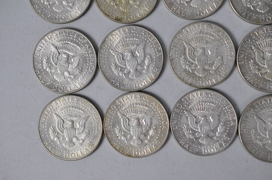 1967 US 40 Percent Silver Half Dollars, photo 9 of 10