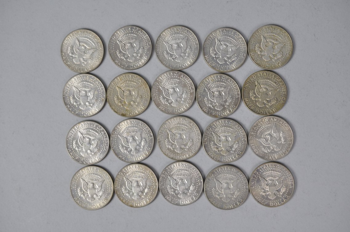 1967 US 40 Percent Silver Half Dollars, photo 6 of 10