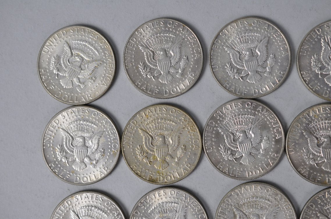 1967 US 40 Percent Silver Half Dollars, photo 7 of 10