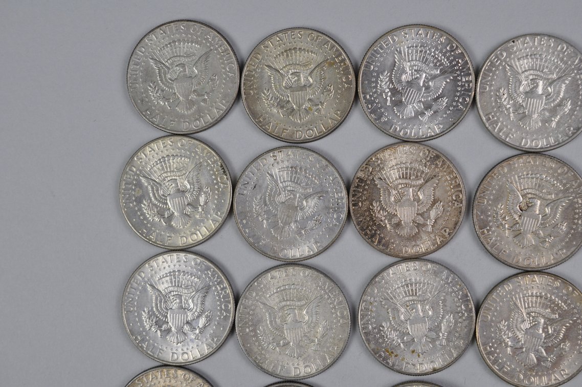 1947  to 1969 US 40 and 90 Percent Silver Half Dollars, photo 11 of 17