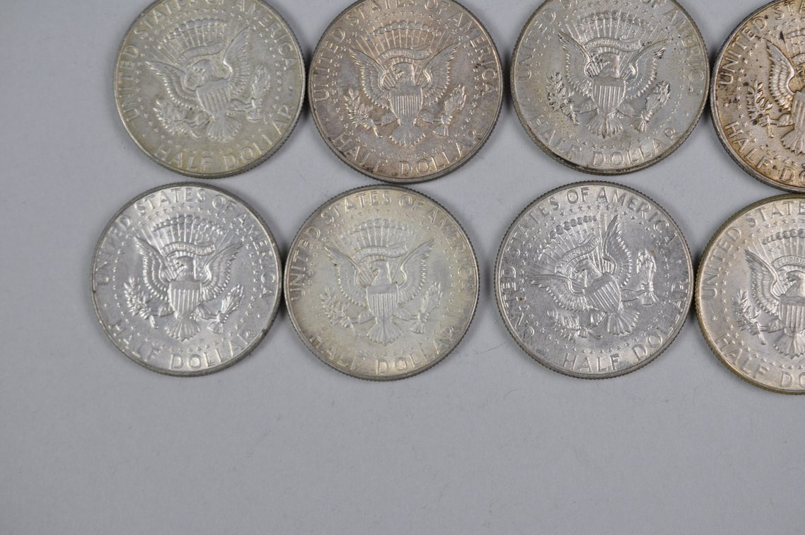 1968 US 40 Percent Silver Half Dollars, photo 11 of 12