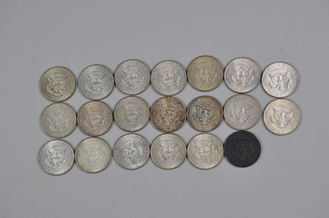 1968 US 40 Percent Silver Half Dollars, photo 7 of 12