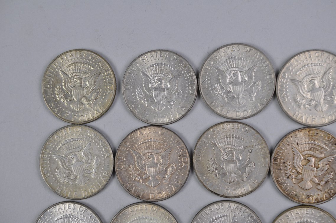 1968 US 40 Percent Silver Half Dollars, photo 8 of 12