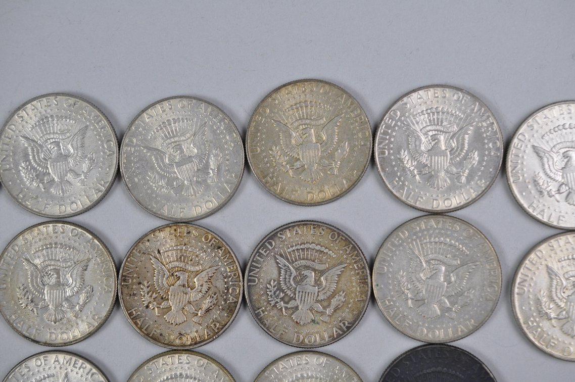 1968 US 40 Percent Silver Half Dollars, photo 9 of 12
