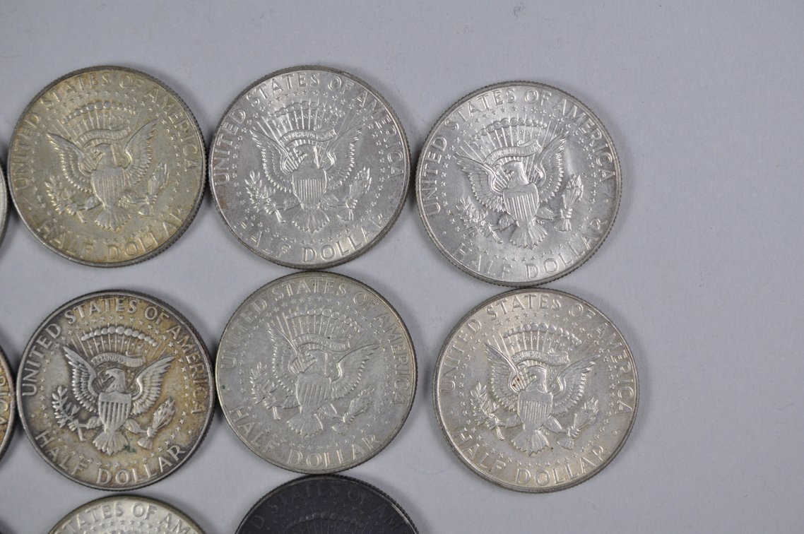 1968 US 40 Percent Silver Half Dollars, photo 10 of 12