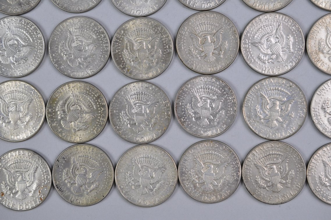 1965-1969 US 40 Percent Silver Half Dollars, photo 14 of 16
