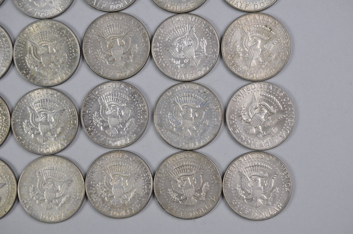 1965-1969 US 40 Percent Silver Half Dollars, photo 15 of 16