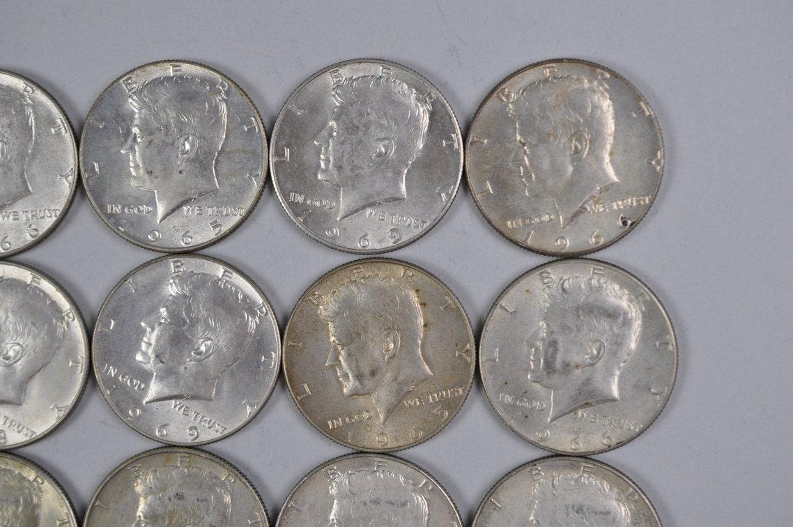 1965-1969 US 40 Percent Silver Half Dollars, photo 4 of 16