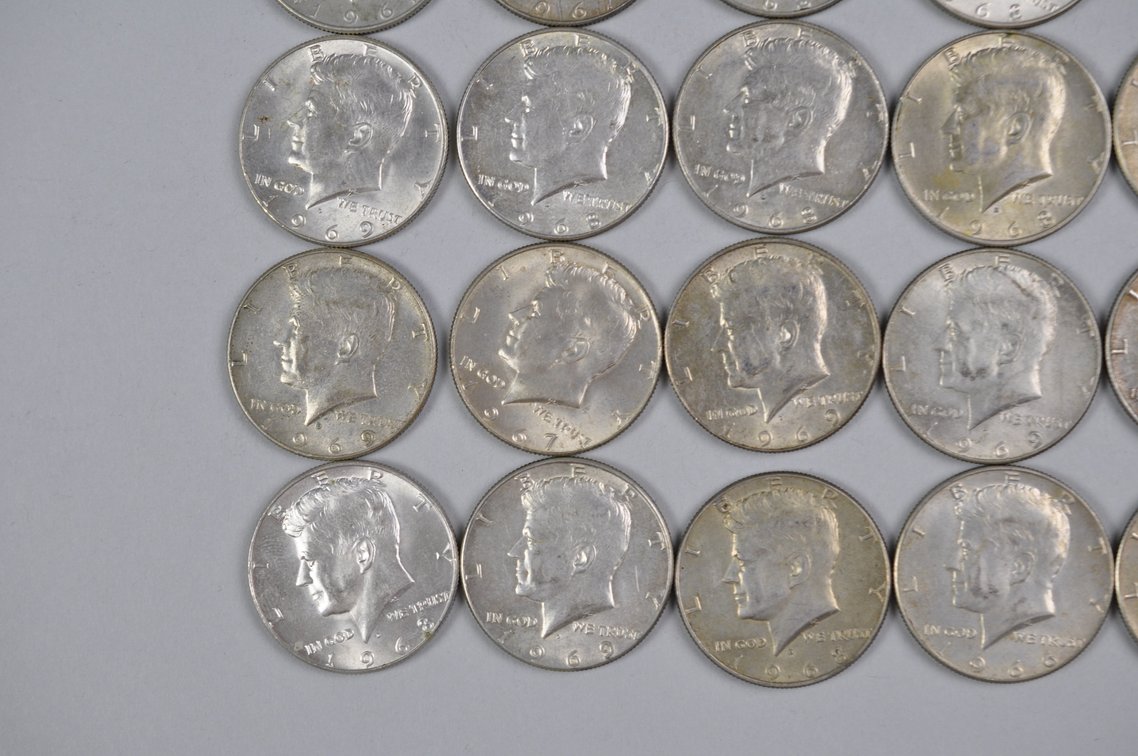 1965-1969 US 40 Percent Silver Half Dollars, photo 5 of 16