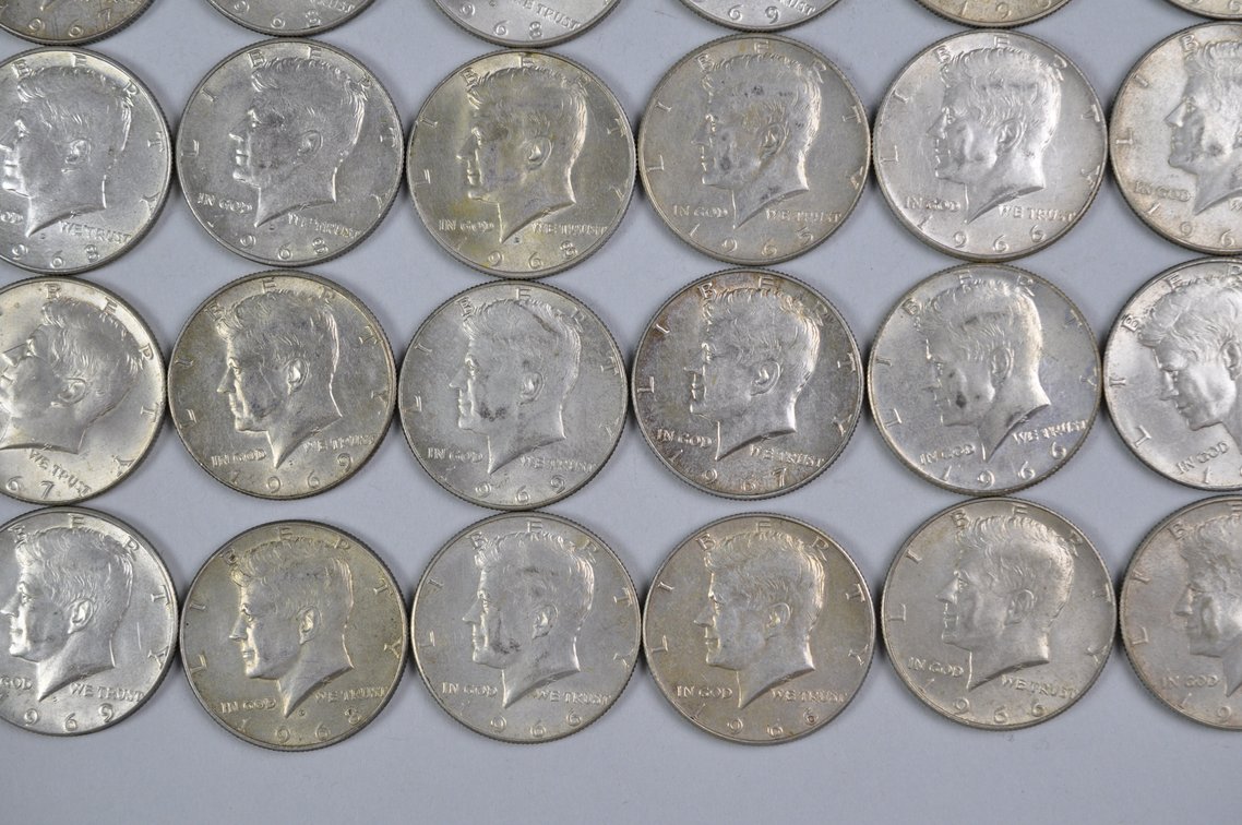 1965-1969 US 40 Percent Silver Half Dollars, photo 6 of 16