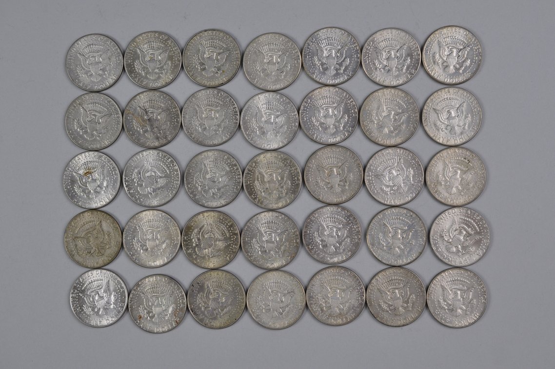 1965-1969 US 40 Percent Silver Half Dollars, photo 9 of 16