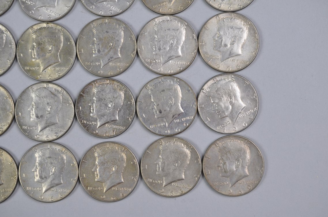 1965-1969 US 40 Percent Silver Half Dollars, photo 7 of 16