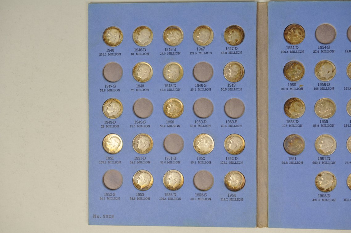 Roosevelt Dimes Whitman Folder, photo 3 of 10