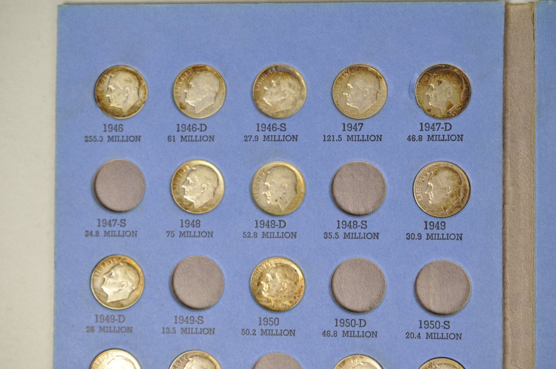 Roosevelt Dimes Whitman Folder, photo 4 of 10