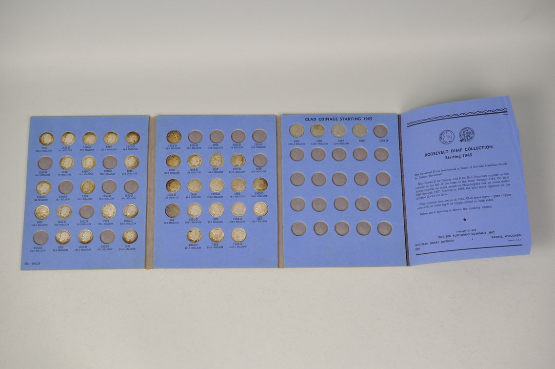 Roosevelt Dimes Whitman Folder, photo 2 of 10