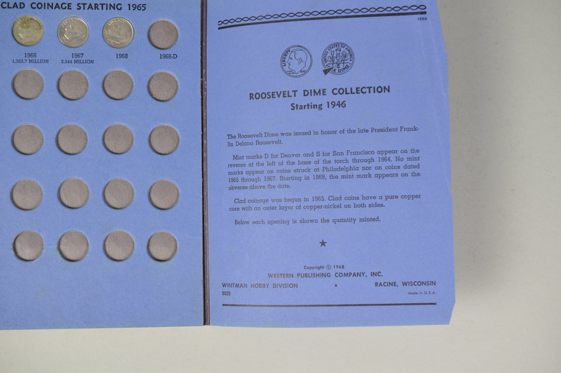 Roosevelt Dimes Whitman Folder, photo 10 of 10