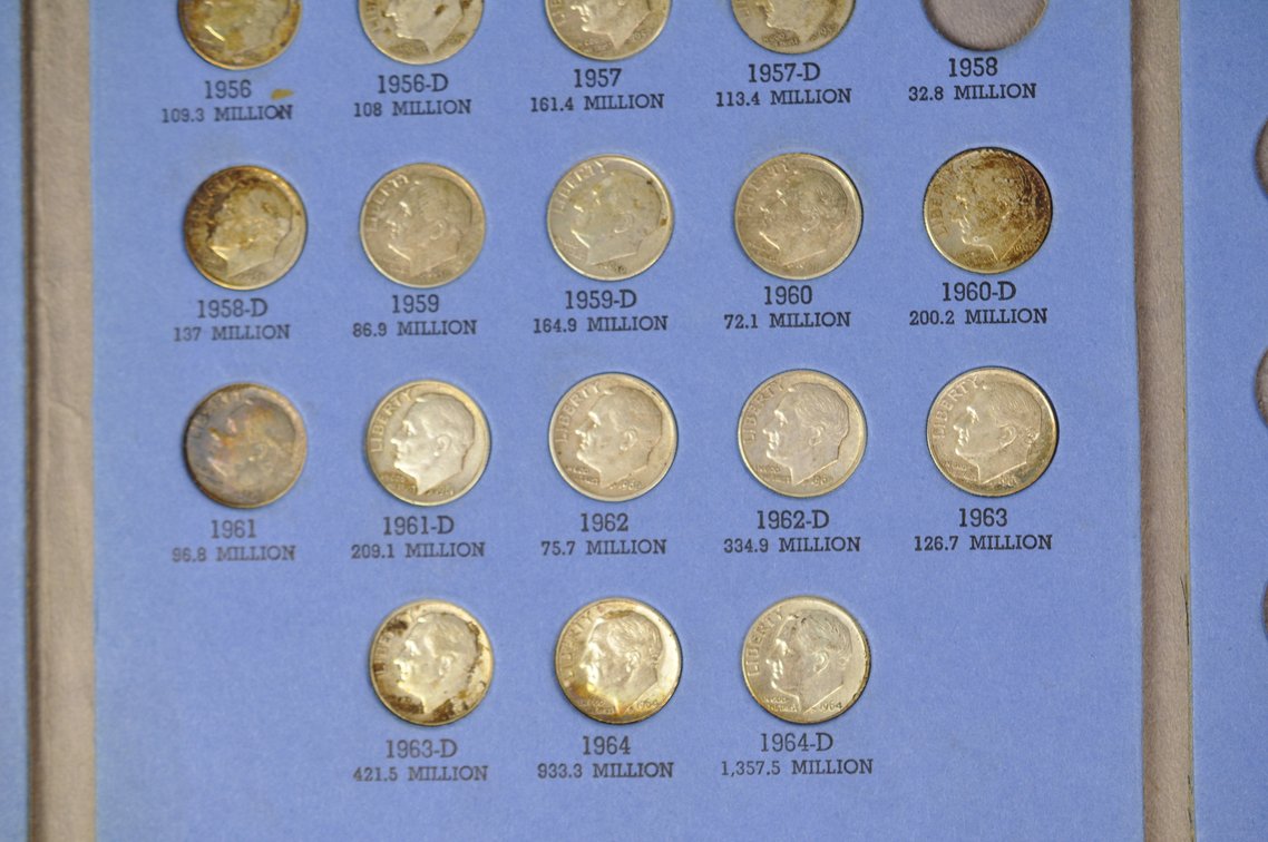 Roosevelt Dimes Whitman Folder, photo 8 of 10