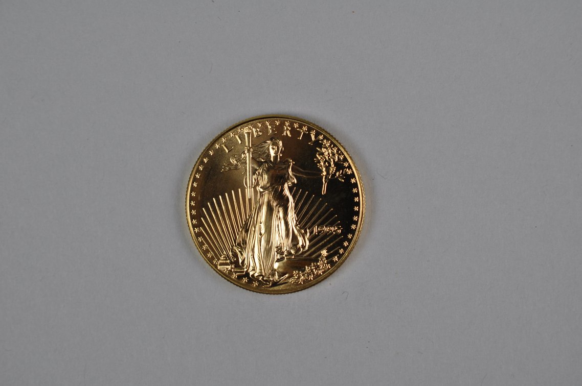 Brilliant Uncirculated Modern 1995 Gold Eagle From US Mint Tube, photo 3 of 6