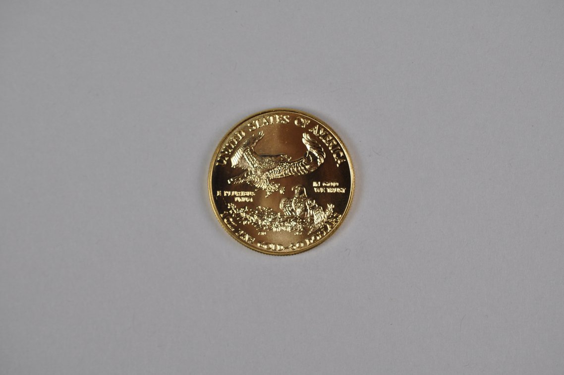 Brilliant Uncirculated Modern 1995 Gold Eagle From US Mint Tube, photo 4 of 6
