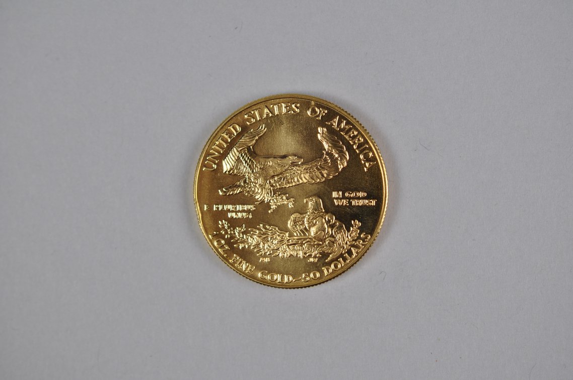 Brilliant Uncirculated Modern 1990 Gold Eagle From US Mint Tube, photo 6 of 7