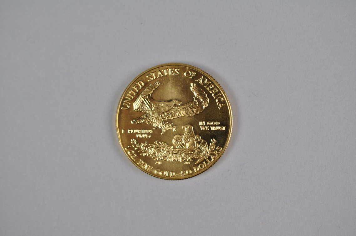 Brilliant Uncirculated Modern 1990 Gold Eagle From US Mint Tube, photo 7 of 7