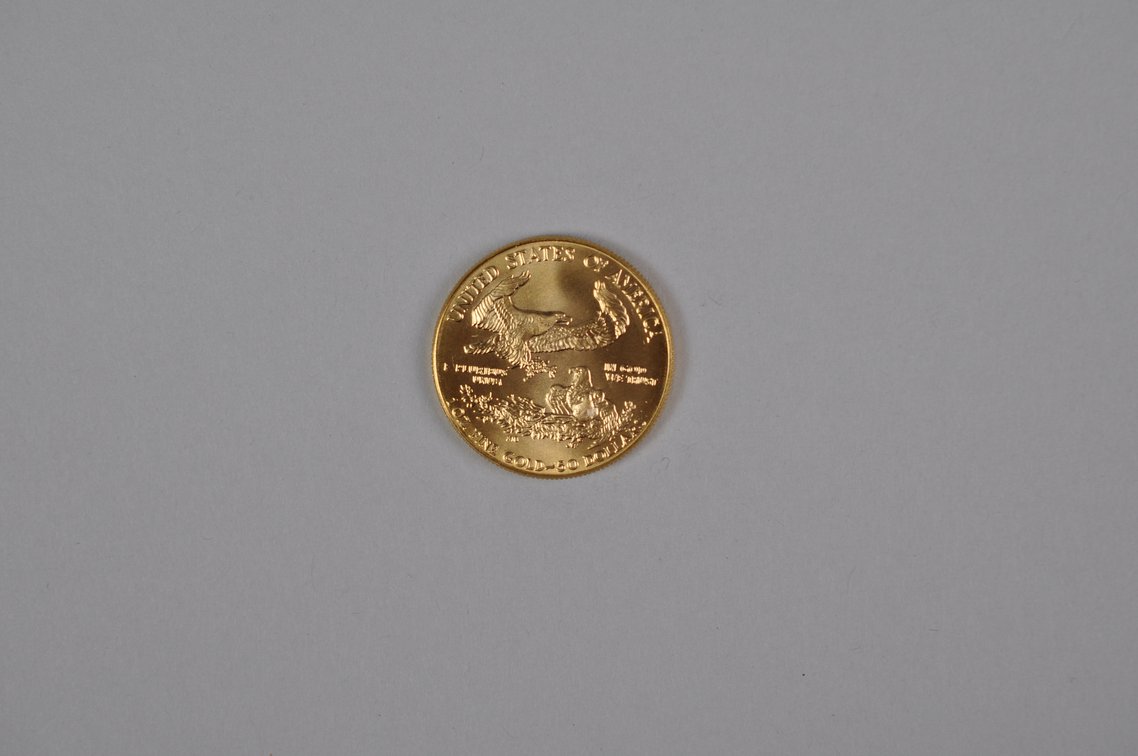 Brilliant Uncirculated Modern 1992 Gold Eagle From US Mint Tube, photo 4 of 6