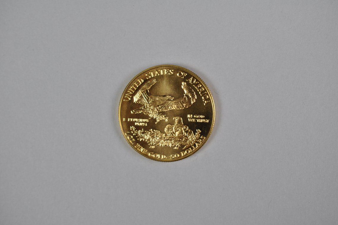 Brilliant Uncirculated Modern 1990 Gold Eagle From US Mint Tube, photo 6 of 7