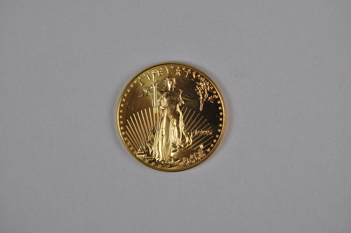 Brilliant Uncirculated Modern 1995 Gold Eagle From US Mint Tube, photo 4 of 7