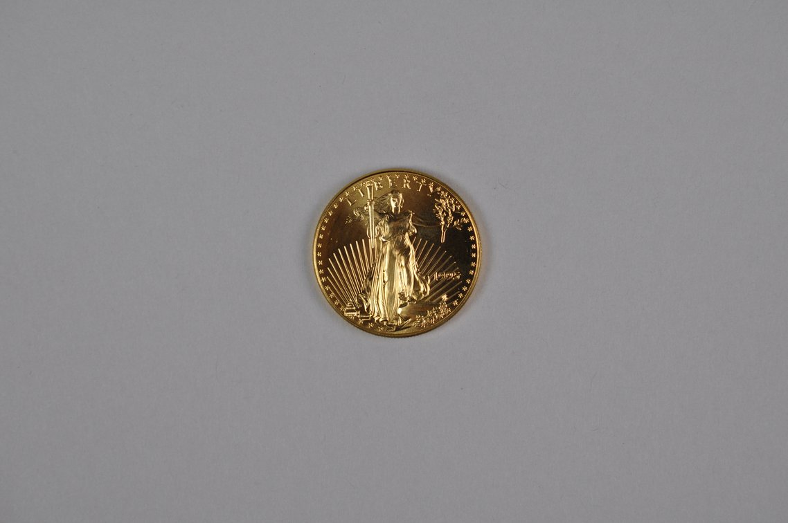Brilliant Uncirculated Modern 1995 Gold Eagle From US Mint Tube, photo 2 of 7