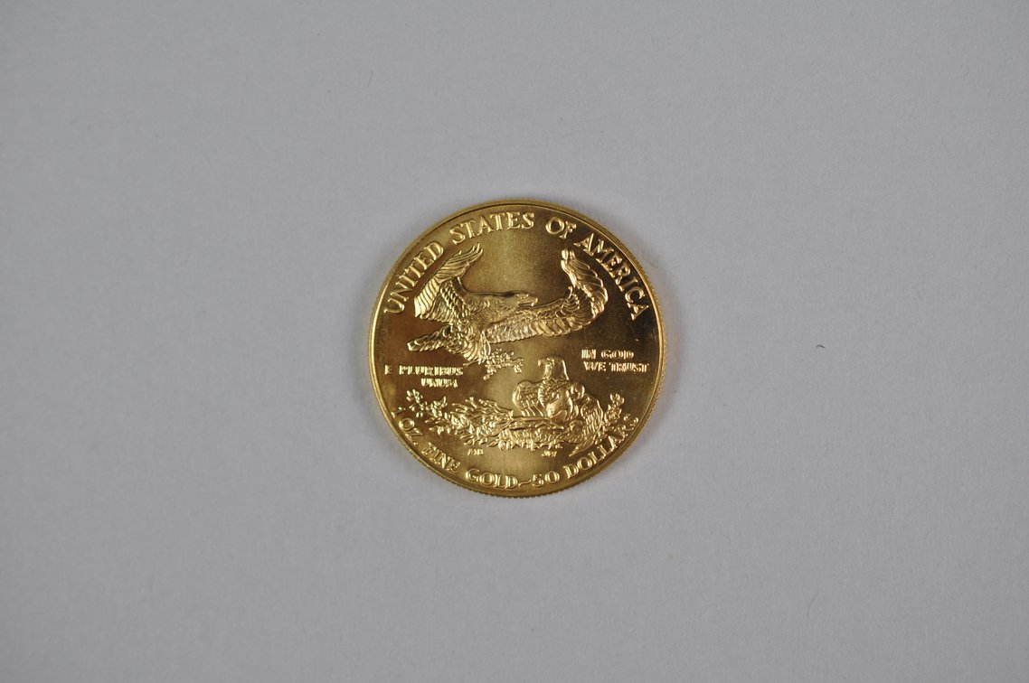Brilliant Uncirculated Modern 1990 Gold Eagle From US Mint Tube, photo 5 of 7