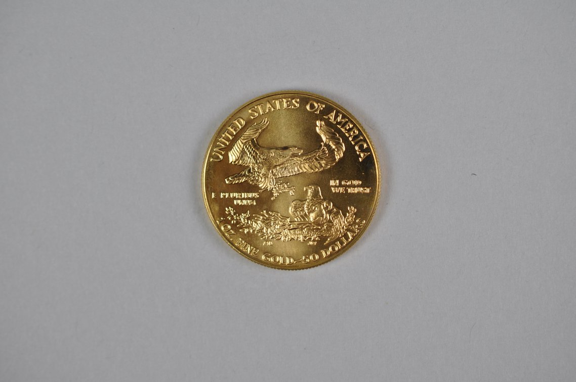 Brilliant Uncirculated Modern 1990 Gold Eagle From US Mint Tube, photo 6 of 7