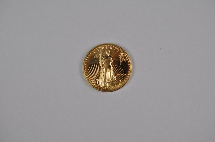 Brilliant Uncirculated Modern 1990 Gold Eagle From US Mint Tube